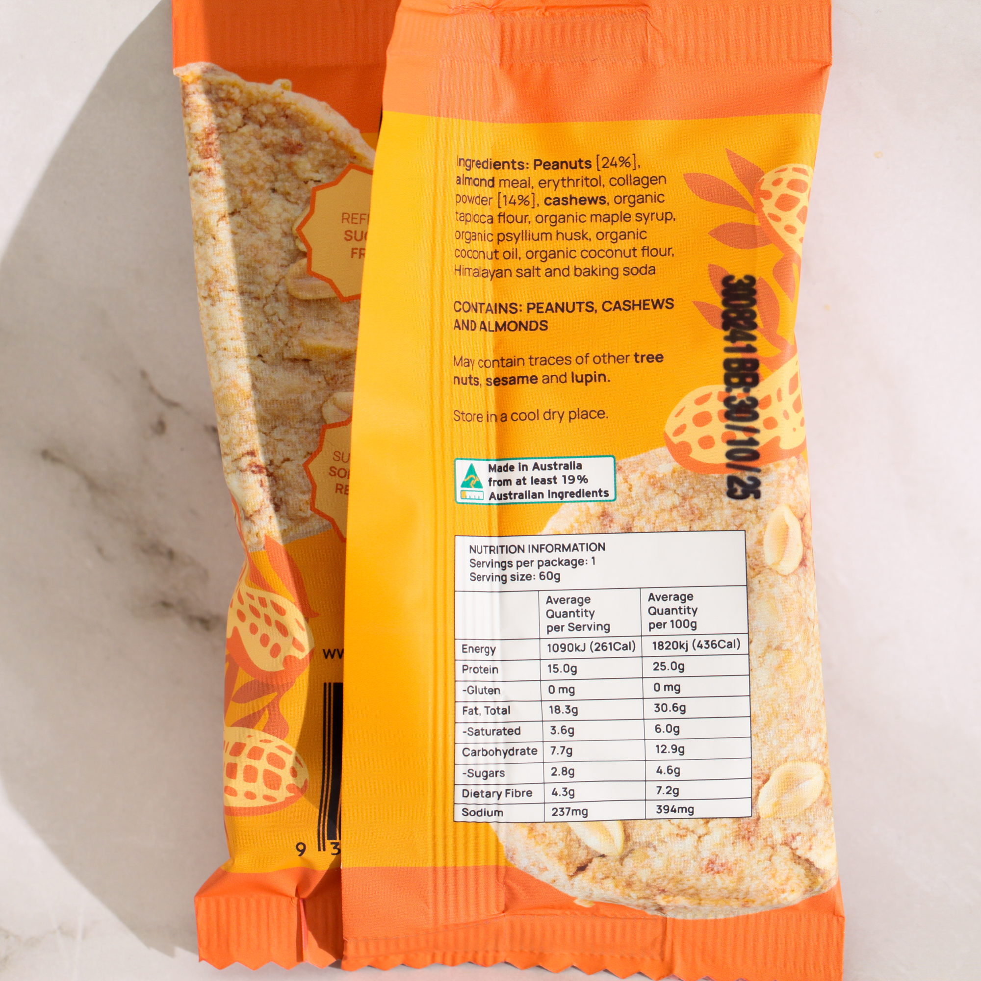 Protein Cookie Peanut Crunch - Food to Nourish x 12